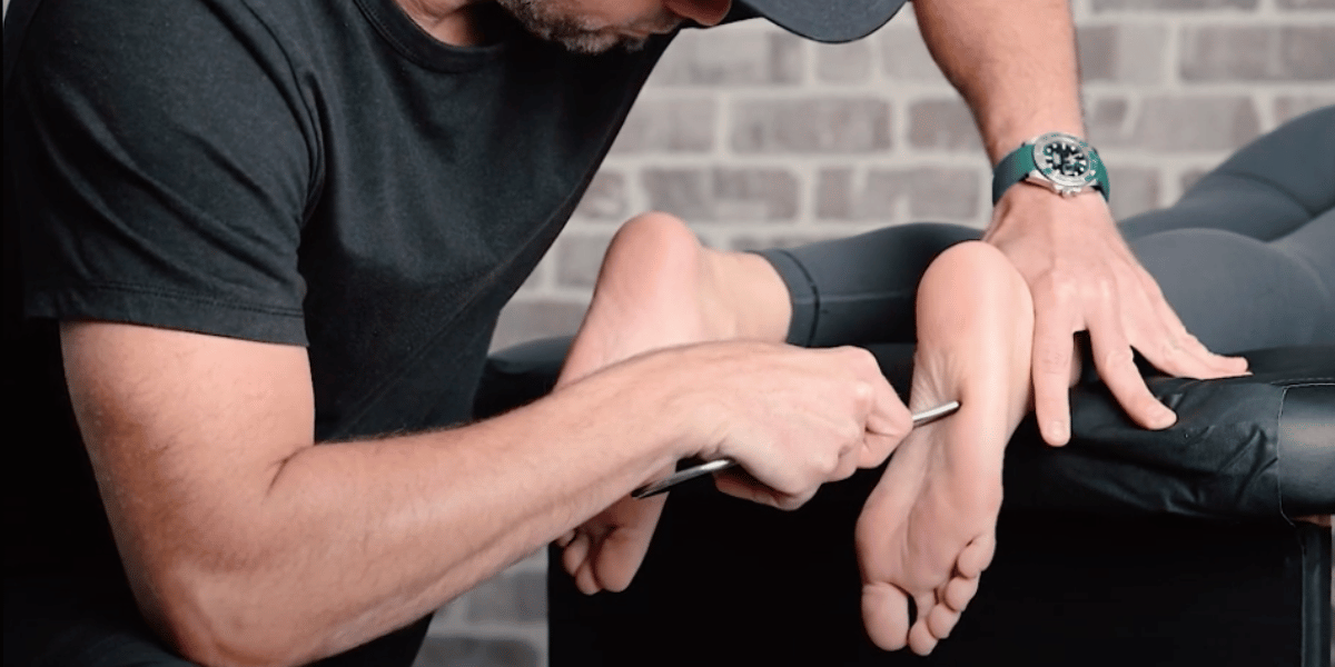 Plantar Fasciitis massage using the IASTM technique